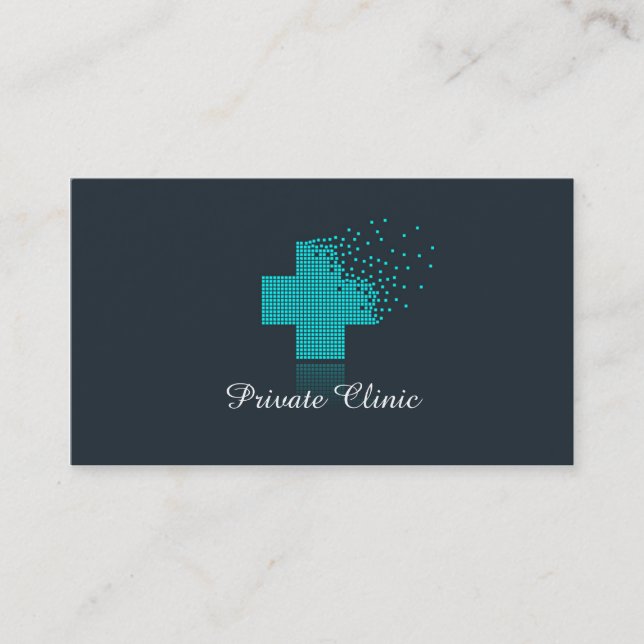 Carte De Visite Médecin privé Médecine Médicale Premiers soins (Devant)