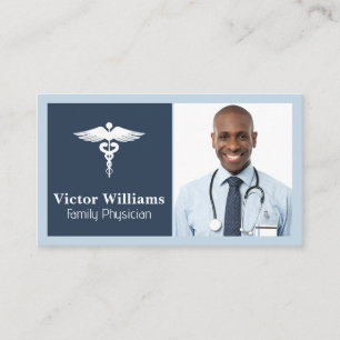 Carte De Visite Médecin souriant   Logo santé Médicale