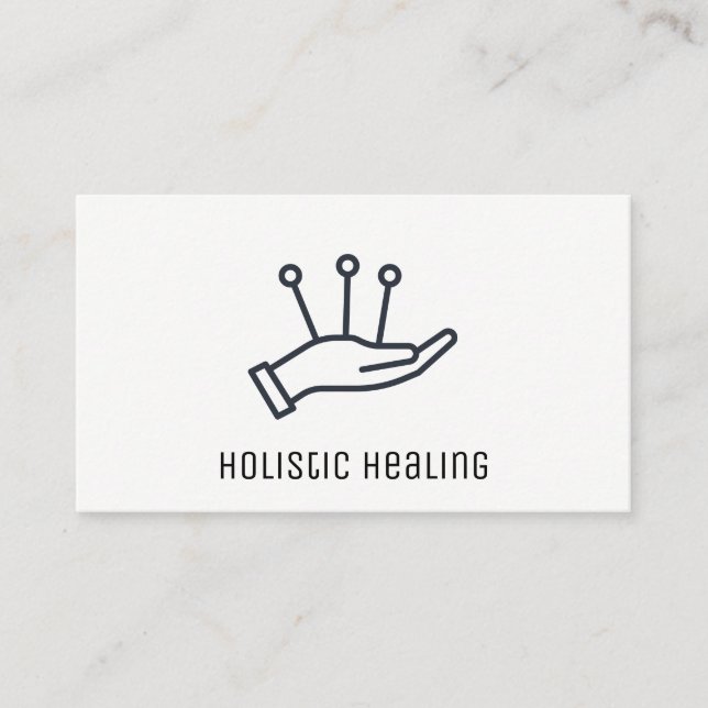 Carte De Visite Médecine holistique | Acupuncture (Devant)