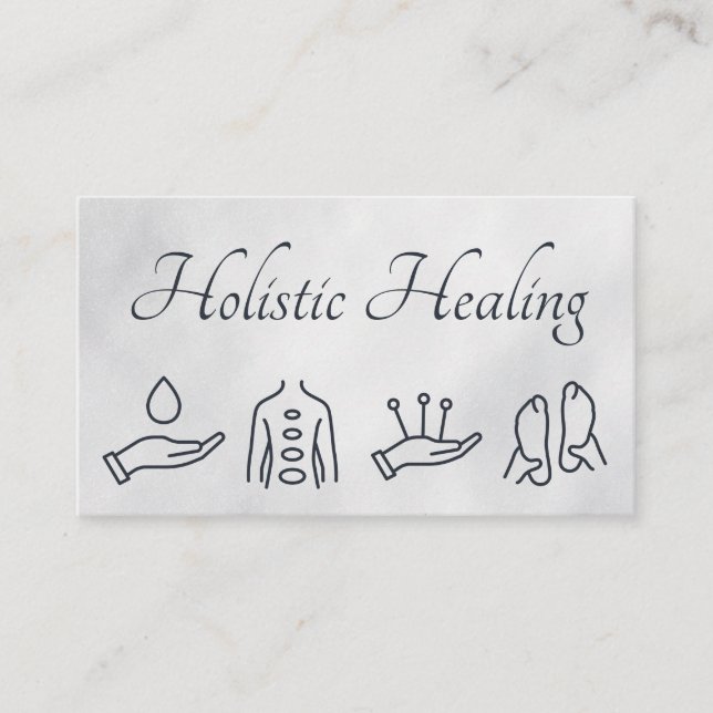 Carte De Visite Médecine holistique | Massage d'acupuncture (Devant)