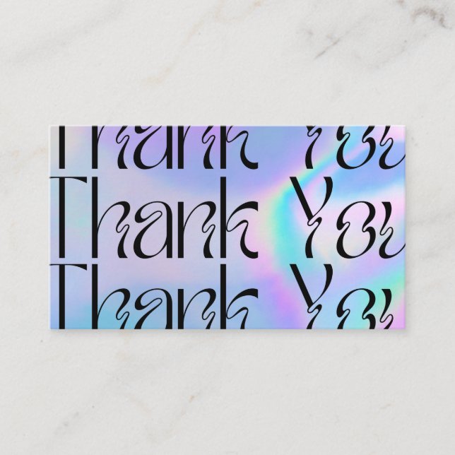 Carte De Visite Médias Pop Psychédélique Bleu Moderne Insertion (Devant)