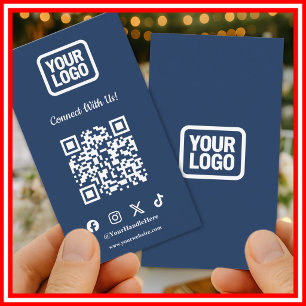 Carte De Visite Médias Sociaux Connectez-vous avec nous Instagram 