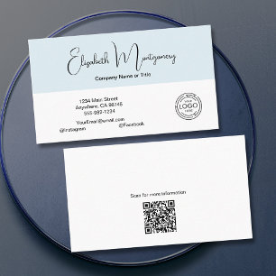 Carte De Visite Médias sociaux modernes