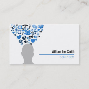Carte De Visite Médias sociaux/SEM/SEO