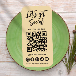 Carte De Visite Médias Sociaux Super Modernes Code QR Se Connecter