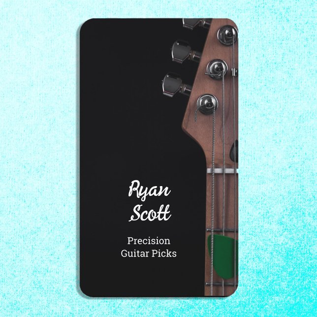 Carte De Visite Médiator pour guitare (Guitar Pick Business Cards)
