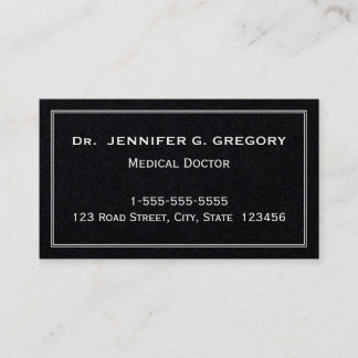 Carte de visite médical Médicale minimaliste