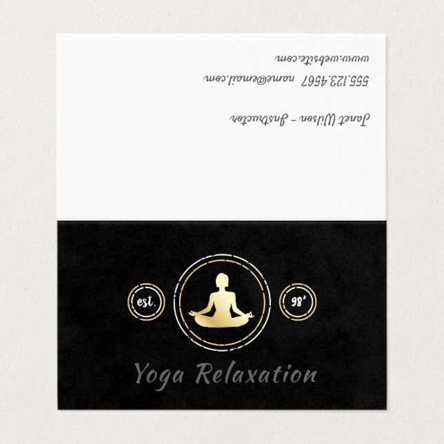 Carte De Visite Méditation (Extérieur déplié)