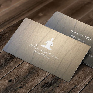 Carte De Visite Méditation de l'instructeur de yoga Elegant Arrièr