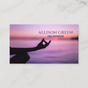 Carte De Visite Méditation du bien-être spirituel zen Instructeur 