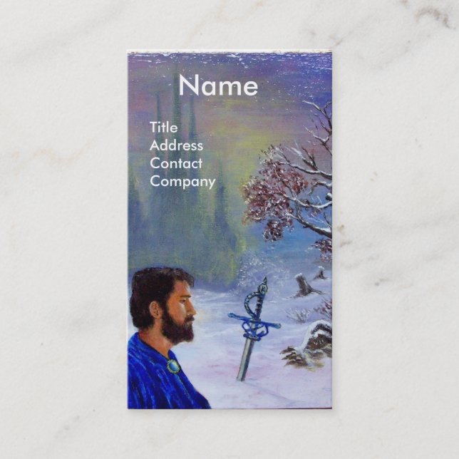 Carte De Visite MÉDITATION D'UN MONogramme DE CHEVALIER (Devant)