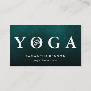 Carte De Visite Méditation élégante de yoga de logo