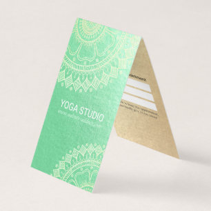 Carte De Visite Méditation Yoga Instructeur Gold Mandala Tarifs