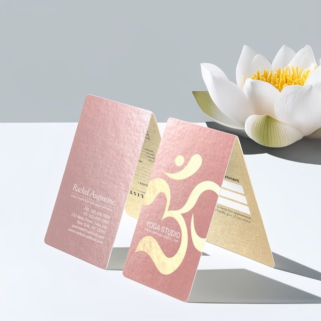 Carte De Visite Méditation Yoga Instructeur OM Symbole Prix (Créateur téléchargé)