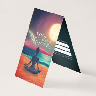 Carte De Visite Méditation Yoga Lune Sky Sea Beach Tarifs