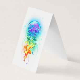 Carte De Visite Méduse arc-en-ciel