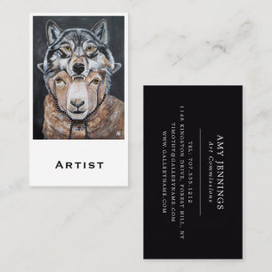 Carte De Visite Méfiez-vous des faux alphas Peinture d'Alfred Fox