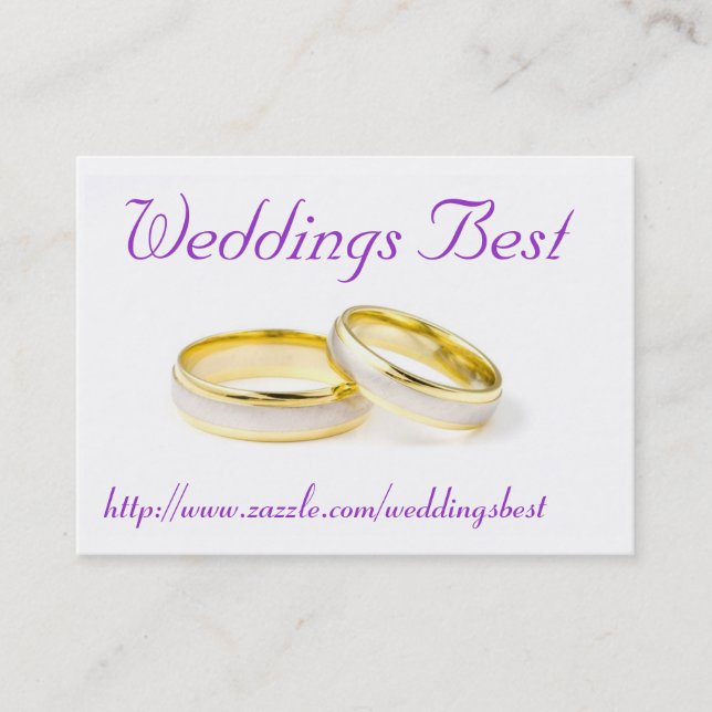 Carte De Visite Meilleur mariage (Devant)