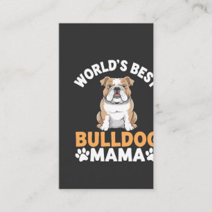 Carte De Visite Meilleure Maman Bouledogue du Monde