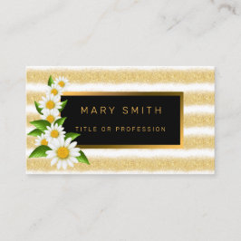 Carte De Visite Meilleure Parties scintillant en or blanc populair