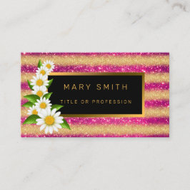 Carte De Visite Meilleure Parties scintillant en or rose populaire