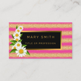 Carte De Visite Meilleure Parties scintillant en or rose populaire