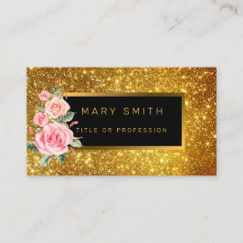 Carte De Visite Meilleure Parties scintillant Or Populaire de luxe