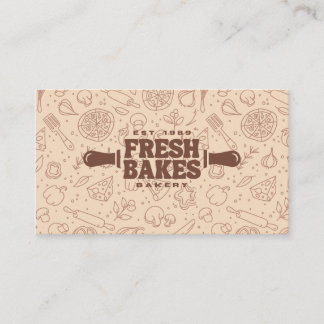 Carte De Visite Meilleure Pizza de la Ville Moderne Professionnel