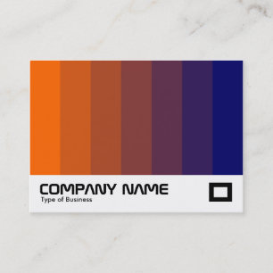 Carte De Visite Mélange de couleurs - orange à bleu foncé