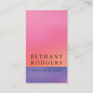 Carte De Visite Mélange violet rose rose minimaliste