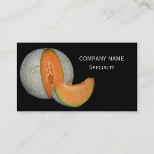 Carte De Visite Melon de Cantaloupe coupé