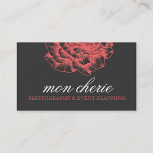 Carte De Visite Melon de corail de pivoine hérissé par 311