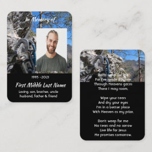 Carte De Visite Mémento mémorial de l'escalade chrétienne