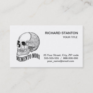 Carte De Visite Memento mori