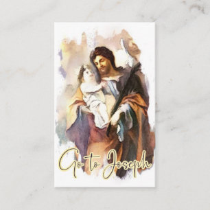 Carte De Visite Mémoire de prière de Saint-Joseph Jésus