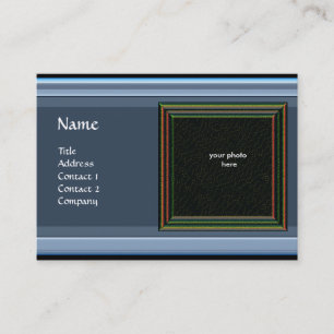 Carte De Visite MEMOIRE VIBRANTE3 MONOGRAMME gem  bleu