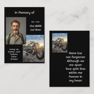 Carte De Visite Mémorial de moto chopper