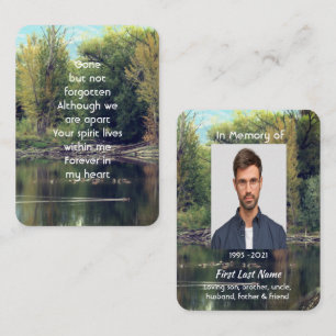 Carte De Visite Memorial Keepsaké Lake Pond Park Canards