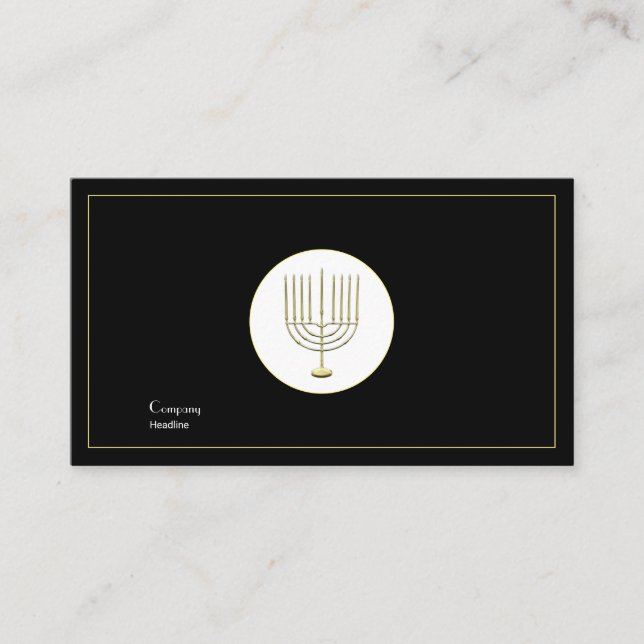 Carte De Visite Menorah (Devant)
