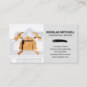 Carte De Visite Menuiserie Accueil Logo de construction Handym