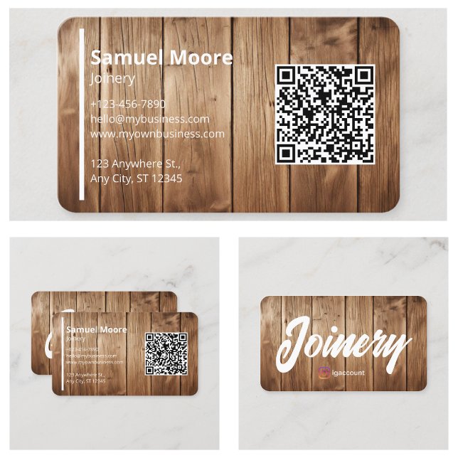 Carte De Visite Menuiserie de luxe (Premium Joinery Business Card
)
