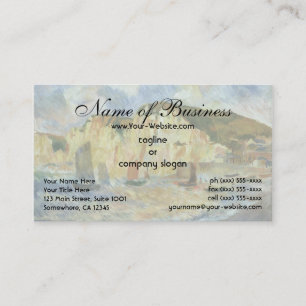 Carte De Visite Mer et falaises par Pierre Auguste Renoir