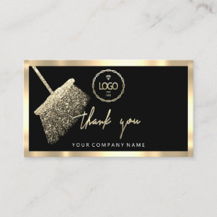 Carte De Visite Merci Business Insérer Logo Service de nettoyage d