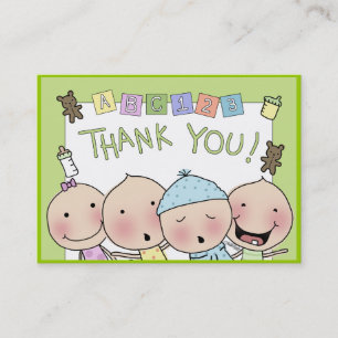 Carte De Visite Merci Notes de Babysitter