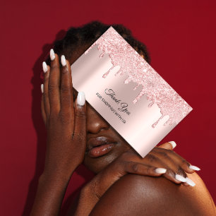 Carte De Visite Merci Pour Acheter Avec Nous Roses Drives