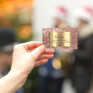 Carte De Visite Merci pour l'achat Code de réduction cardiaque Log