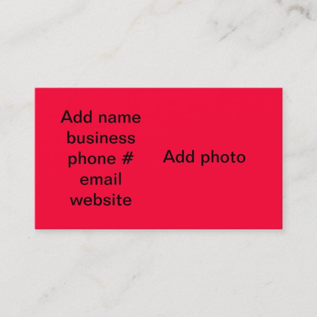 Carte De Visite Merci pour le votre (Devant)