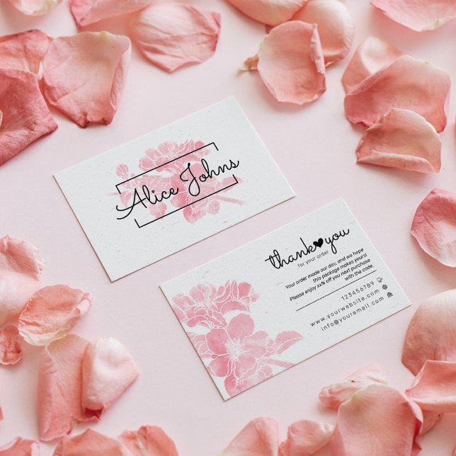 Carte De Visite Merci Pour Shopping Petite Marque (Créateur téléchargé)