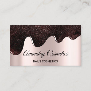 Carte De Visite Merci Pour Shopping Rose Drives Nails Maquillage