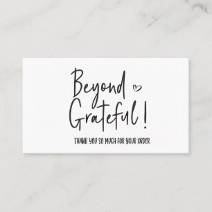 Carte De Visite Merci pour votre commande petite marque